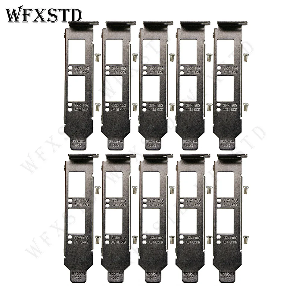10pcs Low Baffle Profile Bracket For Intel E10G42BTDA X520-DA2 82599ES E10G42BFSR X520-SR2 X710-DA2 Support Board 2U