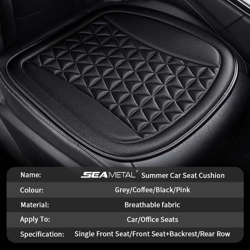 SEAMETAL 3D 자동차 시트 커버 통기성 자동 시트 쿠션 열 방출을위한 볼록한 디자인 Sweatproof Universal Chair Protector