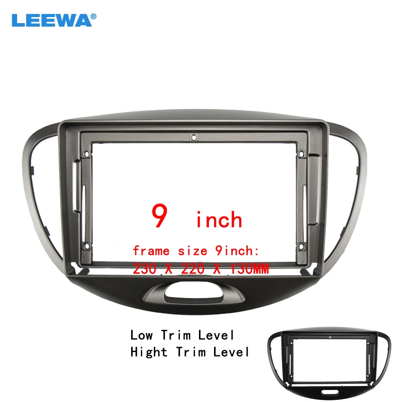 

Автомобильная аудиопанель LEEWA, 2DIN, рамка для Hyundai I-10 2012, большой экран 9 дюймов, радио, стереопанель, приборная панель