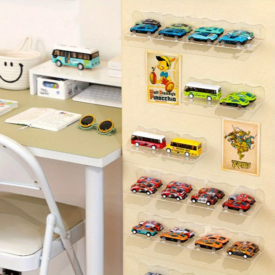 Présentoir De Voiture Miniature, Organisateur De Voiture Jouet – Support Mural Vertical Pour Voitures Jouets – Collection De 12 Pièces De Voiture Par
