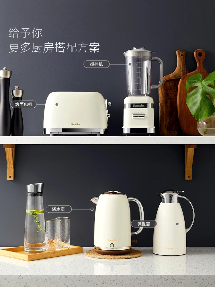 1800W Power Light Luxury Intelligent Thermal Insulation Kettle Stainless Steel Electric Kettles 1.8L Capacity Portable Kettle 4