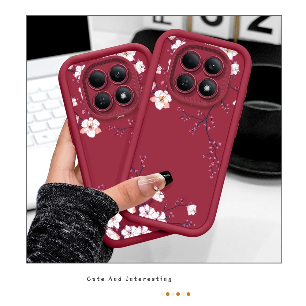 Frühlingsblumen Handyhülle für Xiaomi Redmi Note 15 14 13 12 12S 11 11S 10 Pro Plus 4G 5G Staircase Soft Cover – Detail 3