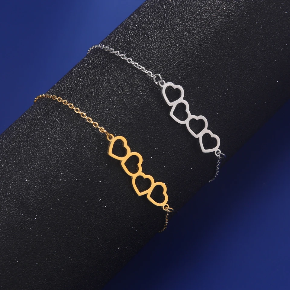 Braccialetto Con Ciondolo A Cuore SOLPURE - Regolabile, In Lega, Per Bambine E Ragazze, Lunghezza 19+4 Cm