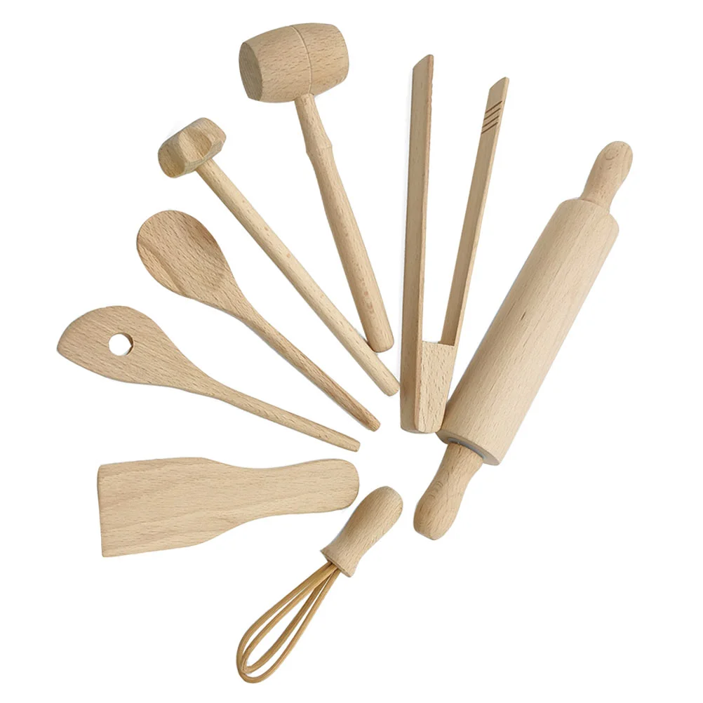 

Children's Kitchen Toys Wooden Supplies Kitchenware Kids Spatula Gift Play House