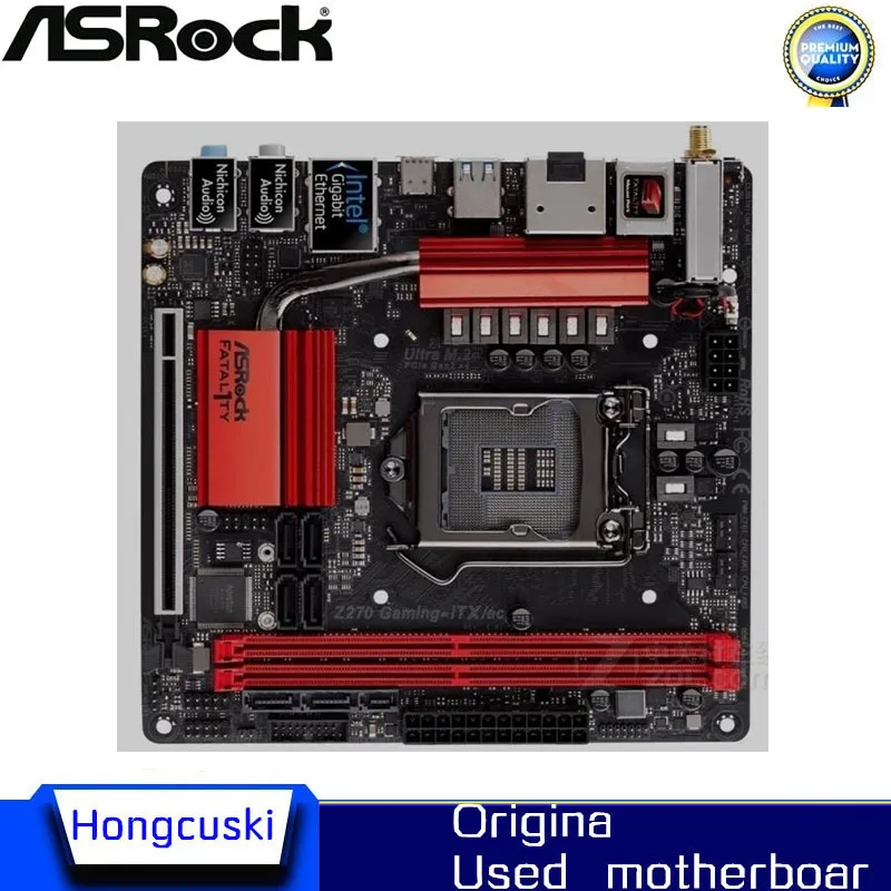 Utilizzato Per La Scheda Madre Originale Asrock Z270 Gaming-Itx/Ac Lga1151 Ddr4 Z270 Scheda Madre Desktop