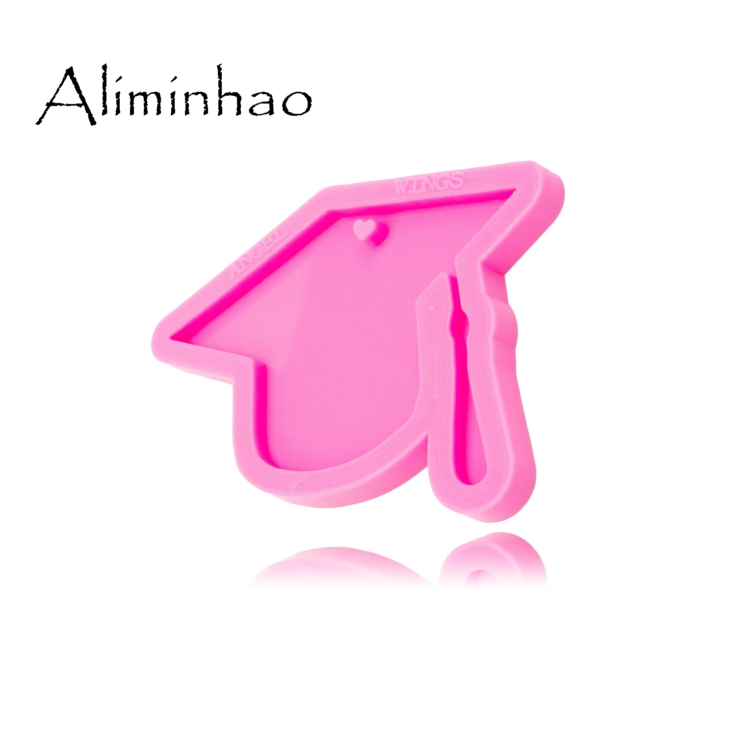 DY0342 Shiny Hat mold Silicone Molds DIY PhD graduation hat resin epoxy keychains Mould custom keychain - 4