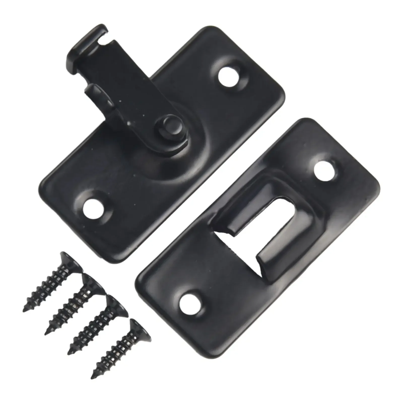 Stainless Steel Door Lock Bolts 90 Degree Angle Hook Lock Bolts Window Cabinet Locks Screws Right Angle Sliding Gate Lock