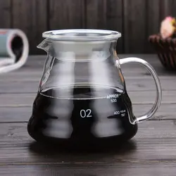Leeseph Glass Coffee Carafe with Lid - Pour Over Espresso Maker Accessory (600ml 20oz)