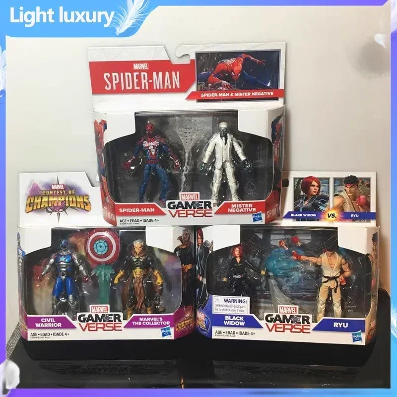 

In Stock Marvel 3.75 Inches Moveable Spiderman Mister Negative Ryu Civil Warrior Action Figure Collection Ornaments Model Toy