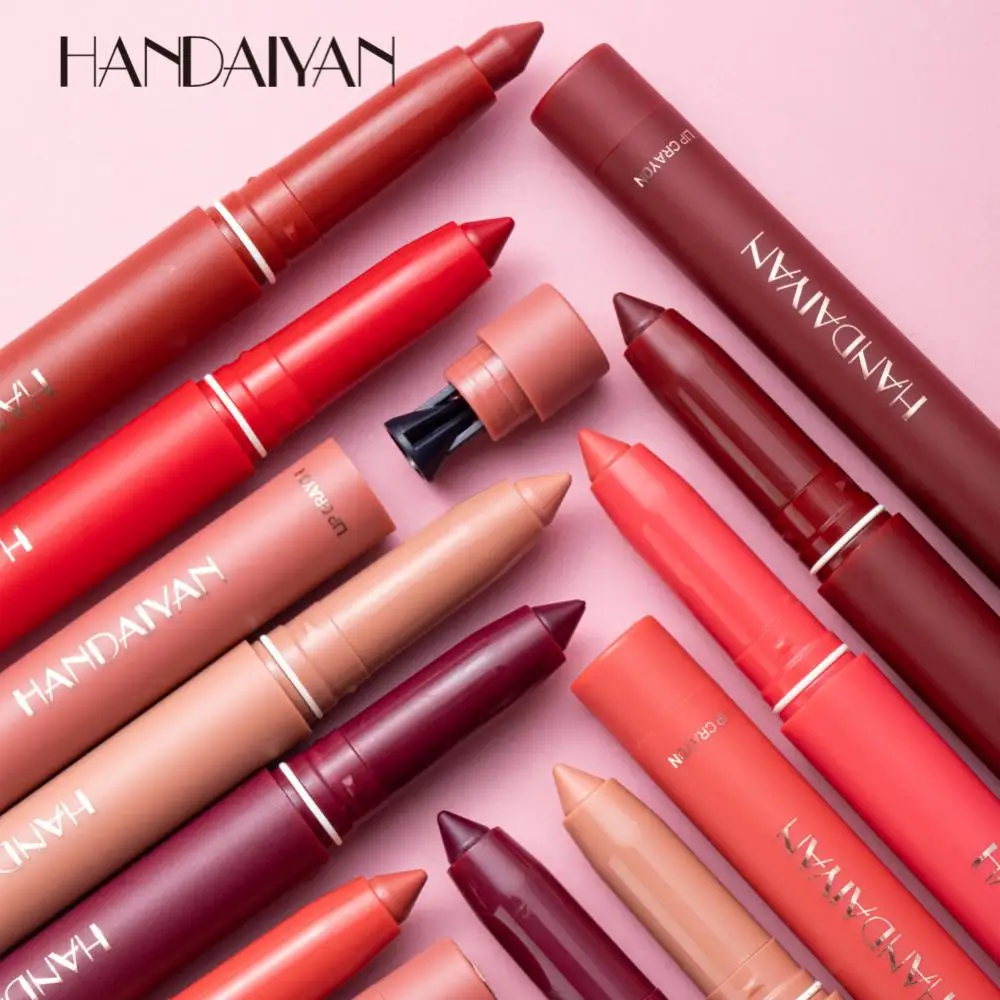 12Colors Velvet Matte Lipstick Waterproof Long Lasting Non-stick Cup Lipstick Pen Lip Liner Pencil Makeup Lip Tint Cosmetics 4