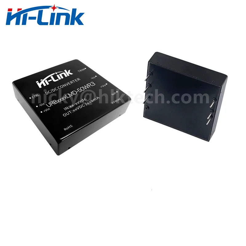 HiLink New Isolated Converter 50W URB4805LMD-50WR3 Step Down 48V to 9V 12V 15V 24V DCDC Switch power supply module for LED light