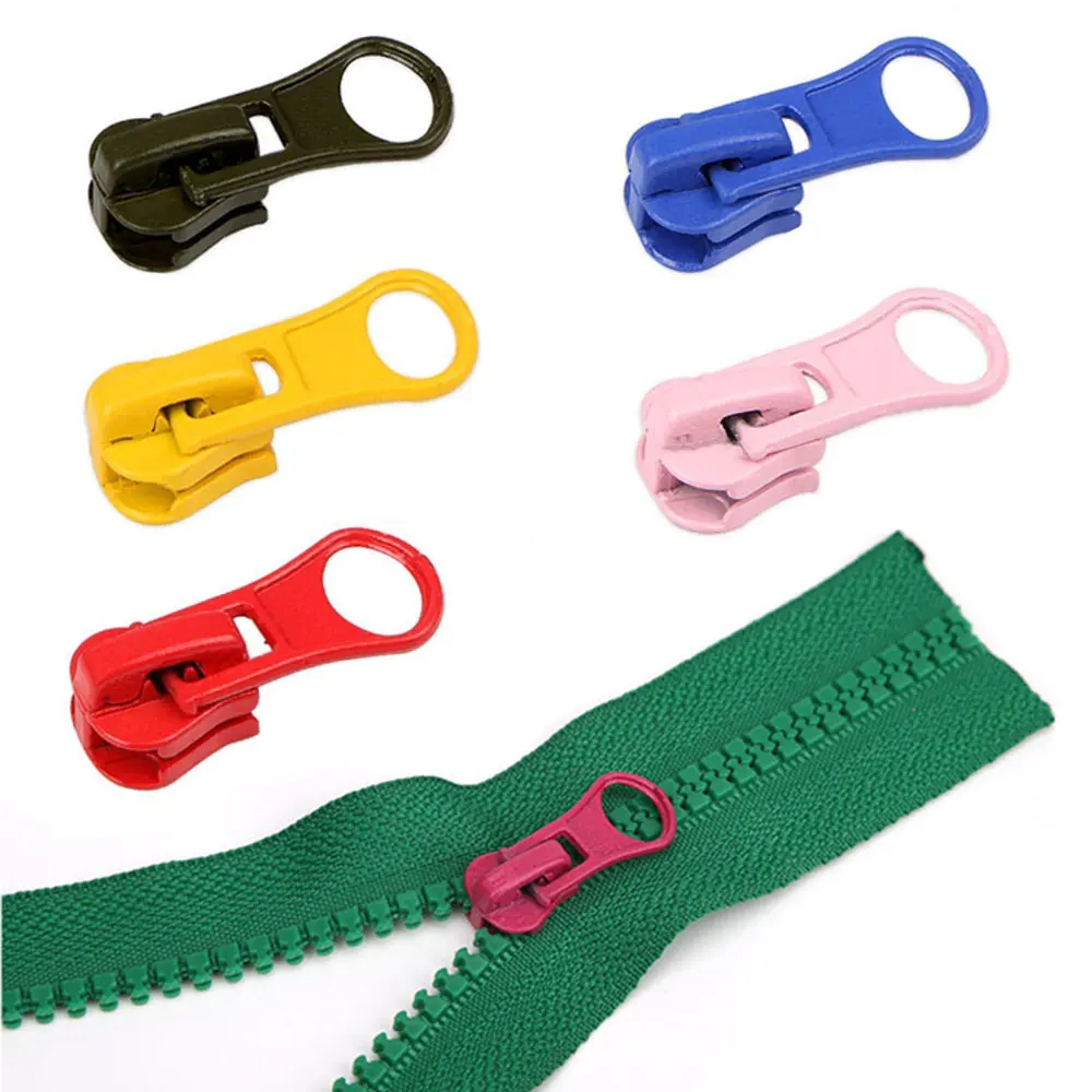 Instant Zipper Universal Fix 5PCS 5 Zipper Slider Repair Kit for Replacement Resin Zip Pull