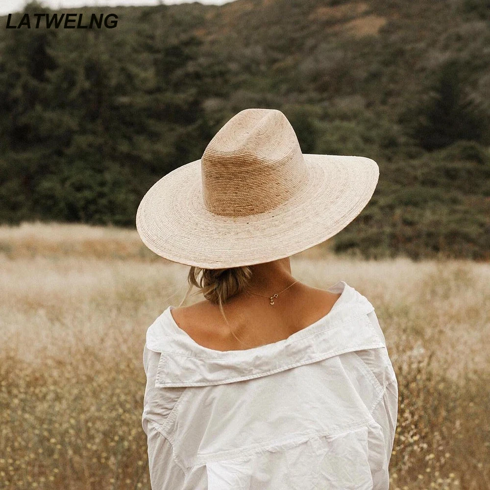 2024 Western Wide Brim Straw Hat For Women Cowboy Hats For