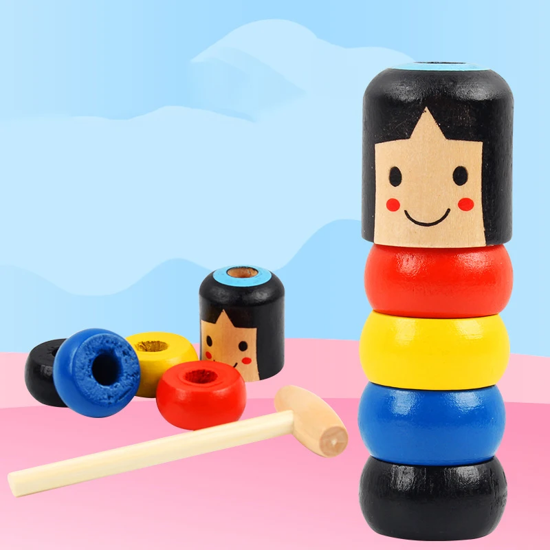 

Забавная волшебная игрушка, Небьющийся деревянный человек, магический реквизит для съемки крупным планом, волшебные трюки, игрушки-фиджеты для детей, подарки