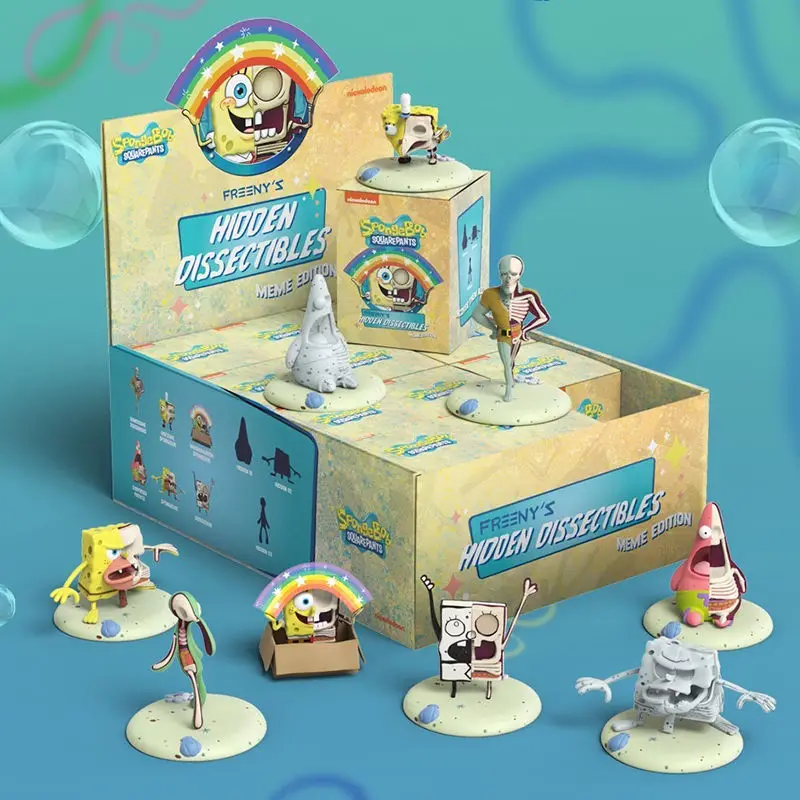 子供と大人のためのフィギュアJaxjasonfreeny spongebab,第3世代