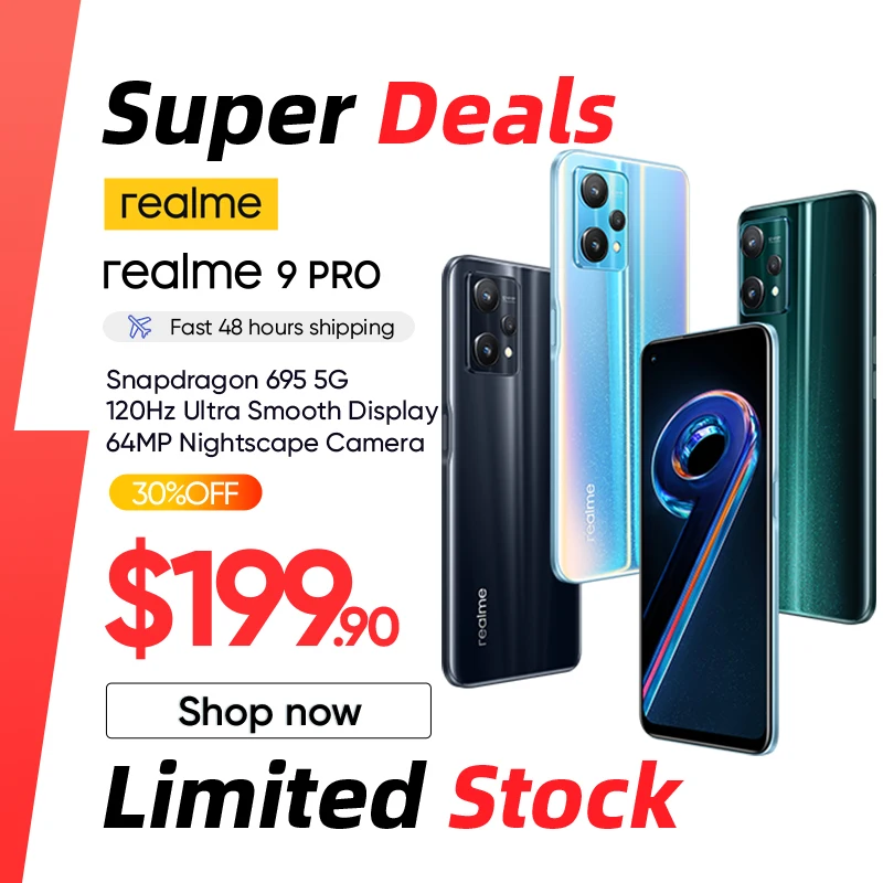 Realme 9 Pro, 5G, 8GB de RAM, 128GB de ROM,...