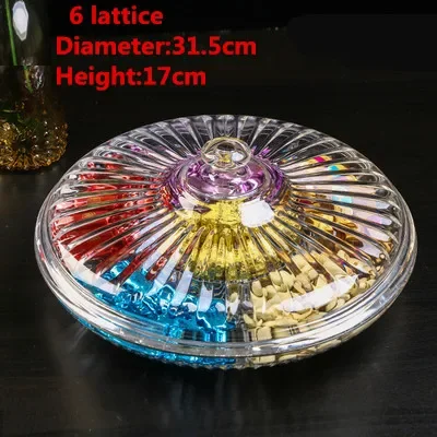 Transparent Acrylic Snack and Candy Dish with Cover