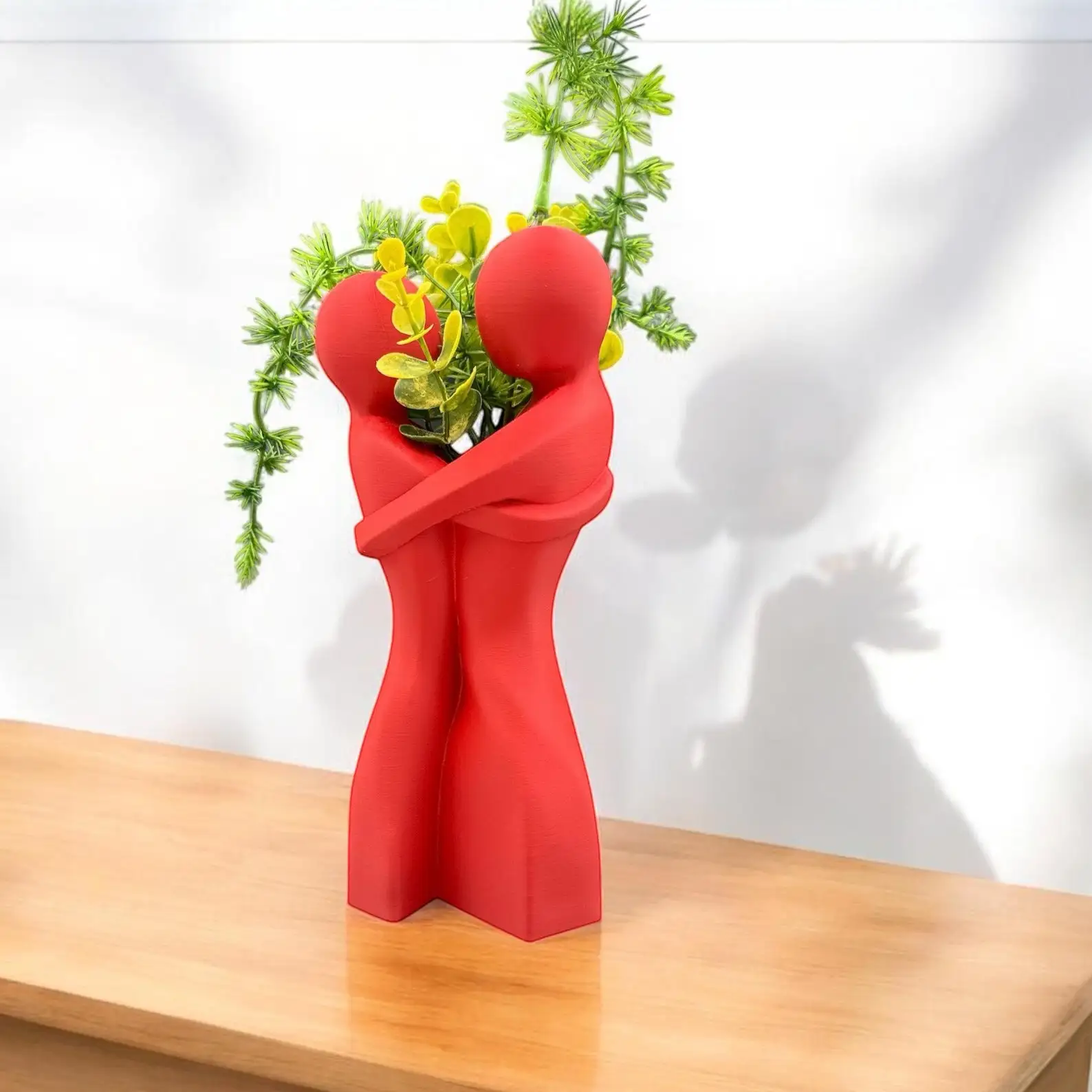 Heart-Shaped Hug Vase – Romantic Decorative Vase for Valentine’s Day, Wedding & Anniversary Gift 4