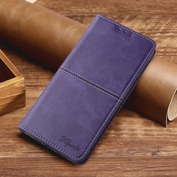 Premium Magnetic Flip Leather Case with Card Stand - Business Style Protective Cover for Smart 8 Pro (PURPLE)