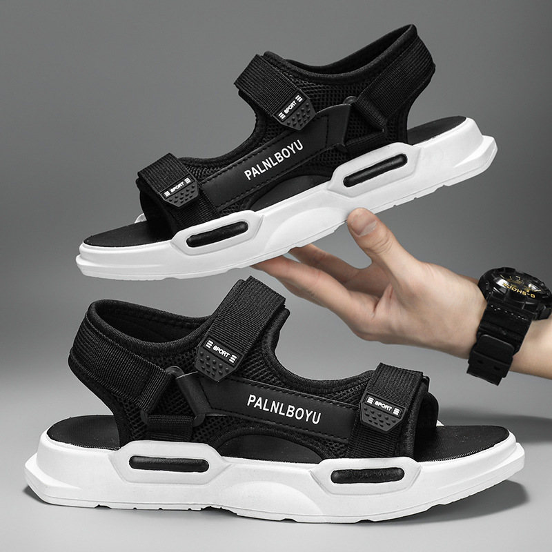 2025 Summer New Fashion Men's Sandals Versatile Beach Sandals Retro Trend Lightweight Soft Sole