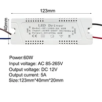 LED power supply DC 12V transformer switch driver 1A/2A/3A/5A adapter AC110V-220V 12W/24W/36W/60W for CCTV and LED strip ligh - Image 5