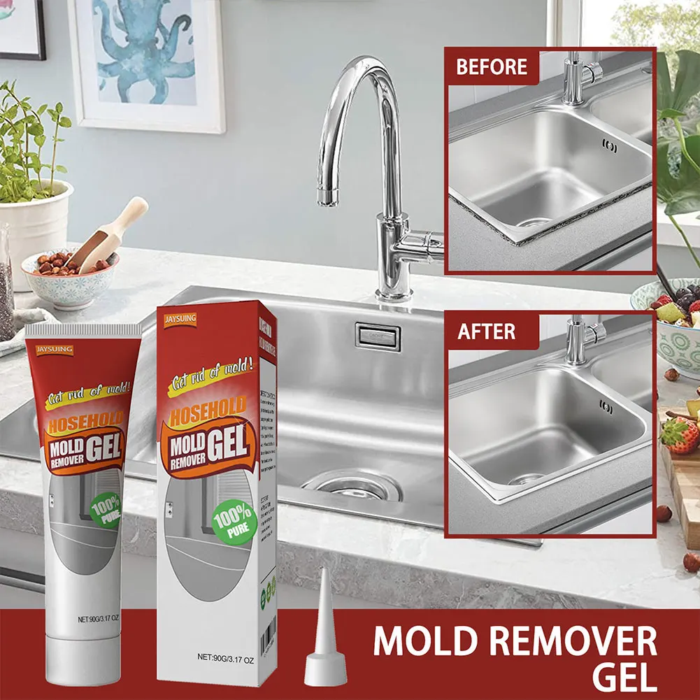 90g Household Mold Remover Gel Multi-purpose Mildew Repellent Gel Chemical Mildew Remover for Furniture Tile Floor Cleaning 3