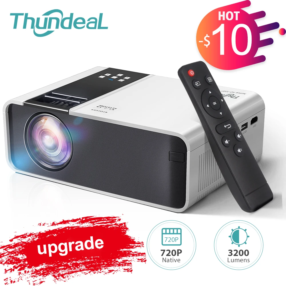 ThundeaL HD Mini Projector TD90 Native 1280 x 720P LED Android WiFi Projector Video Home Cinema 3D HDMI Movie Game Proyector|LCD Projectors| - AliExpress