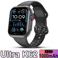 Watch Ultra K62 Men Women 1000mAh AMOLED Heart Rate 100+Sport HD Bluetooth Call GPS Track Waterproof Smart Watch For IOS Android 1