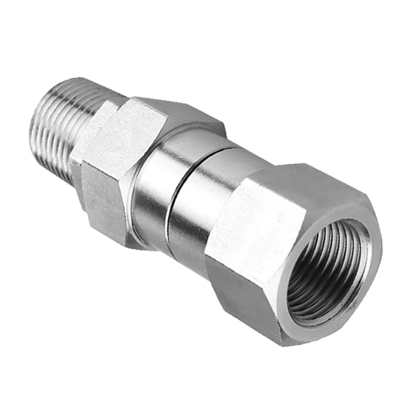 High Pressure Washer Swivel Joint 3/8 Inch Pressure Washer Hose Fittings 360 Degree Rotation Connector Car Washing