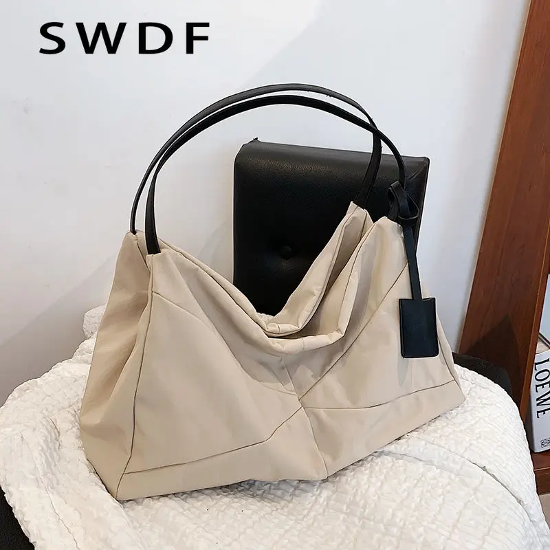 Luxury Designer Canvas Shopper Tote Handbag For Women 2022 Trend High