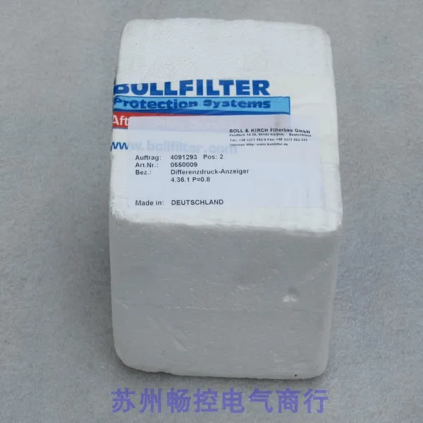 

*Sales * New BOLLFILTER Pressure Differential Sensor TYP 4.36.1 In Stock 4.36.1 P=0.8