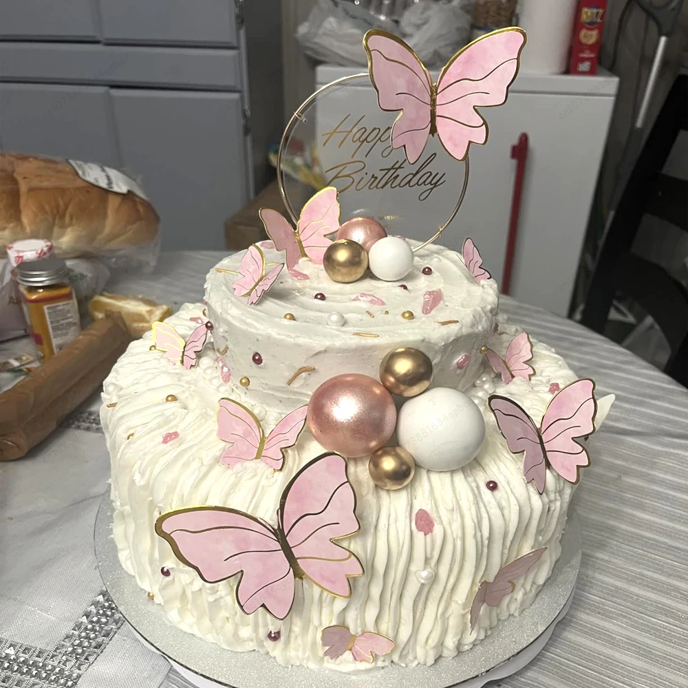Butterfly Cake Topper Decoration For Birthday Wedding Party