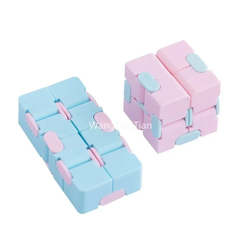 Children Adult Decompression Toy Infinity Magic Cube Square Puzzle Toys Relieve Stress Funny Hand Game Four Corner Maze Toys