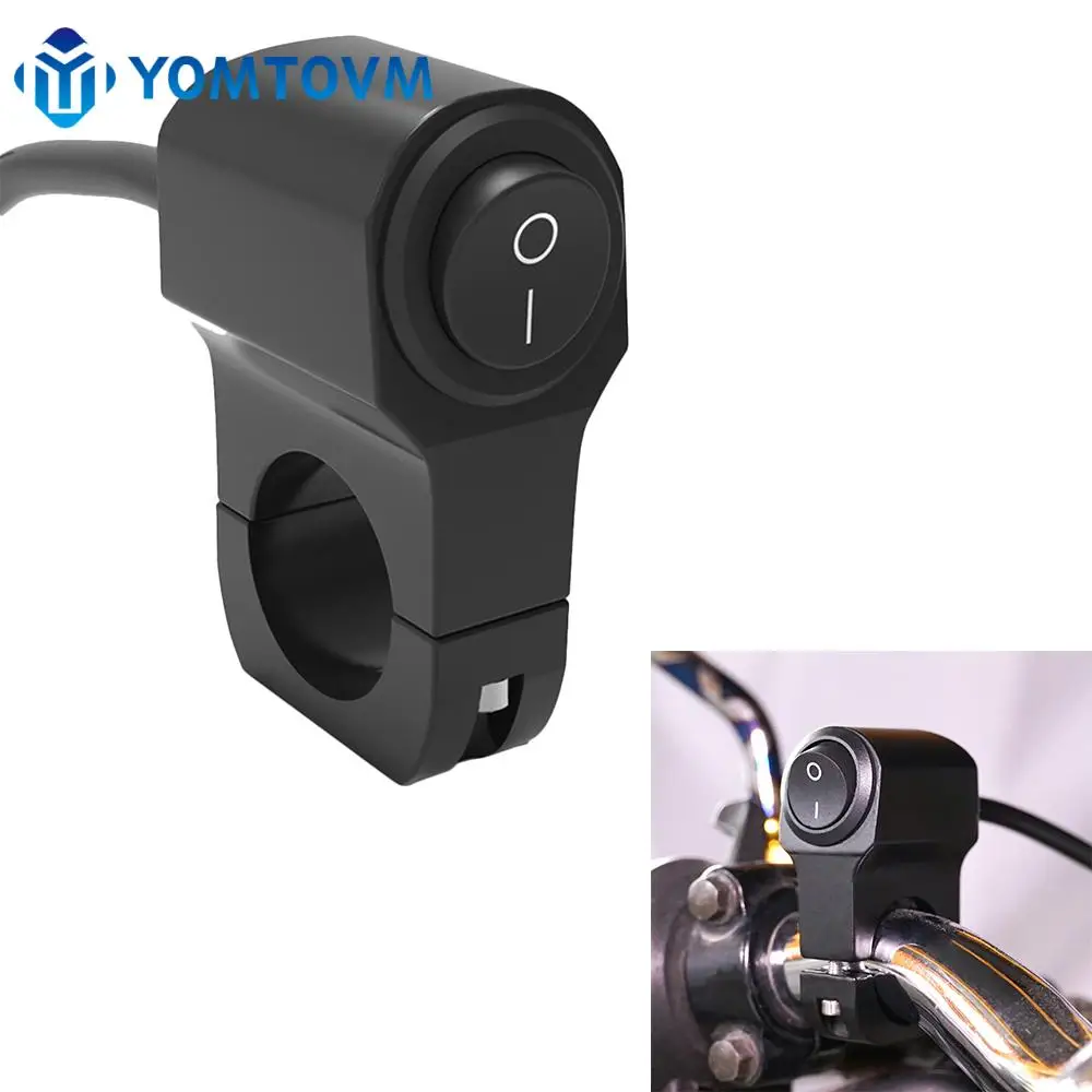 7-8in-Motorcycle-Handlebar-Headlight-ON-OFF-Switch-Light-Button ...