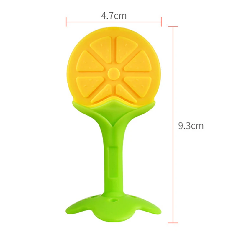 Teething Baby Toy Food Grade Silicone Teether Kids Dental Care Accessories Newborn BPA Free Fruit Sucking Chew Toys For Newborn - 6