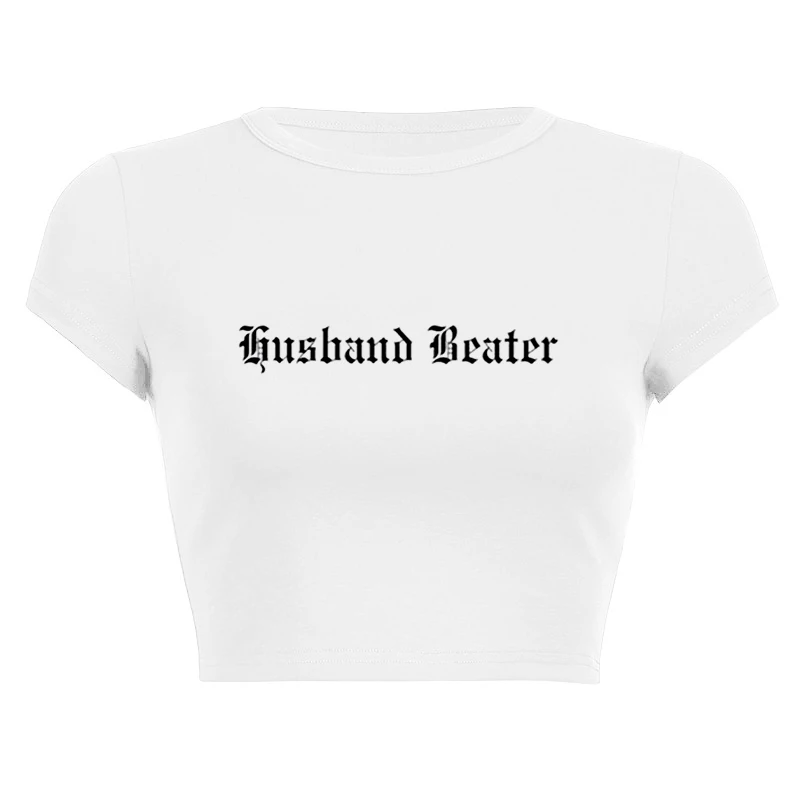 New Women Y2K Gothic T Shirts Hip Hop Fashion Punk Casual Short Sleeve Tees 2000s Girl Aesthetics Cropped Sexy Crop Tops T-shirt 3