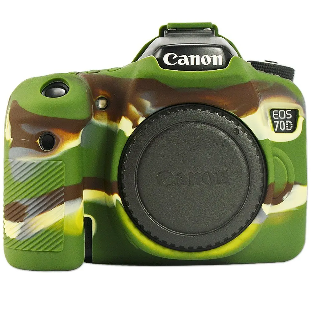Silicone Dslr Câmera Case do Corpo Capa Protetora da Pele Bolsa para Canon Eos r6 r5 r rp M50 70d 80d 90d 600d G7x Iii Câmeras Digitais - Image 4
