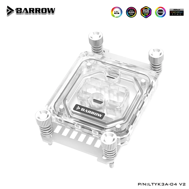 Bloco de Água do Processador do Barrow para Amd Am5 Am4 Am3 Mais Am3 Fm2 5v Argb 3pin Aura Sync Preto - Imagem 4
