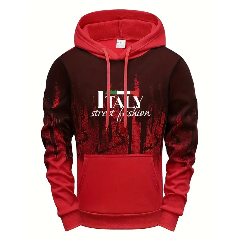 Men's Autumn Winter Hooded Sweatshirt Casual Sports Hoody