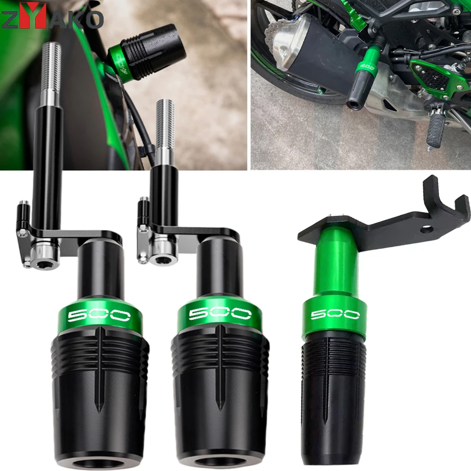 Voor Kawasaki ZH2 2019-2020 Motorfiets CNC Accessoires Falling Protection Uitlaat Slider Crash Pad Slider Anti-Val Frame Sliders (Kleur : Goud