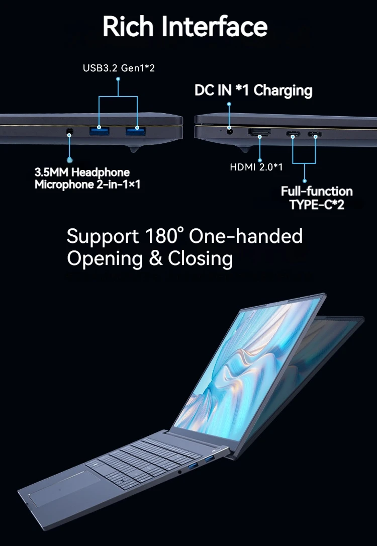 FIREBAT U6 nový 16 palec herní notebook ryzen 7 8845HS 2560*1600 DDR5 wifi6 BT5.1 120hz podnikání uitra štíhlý počítač zápisníky