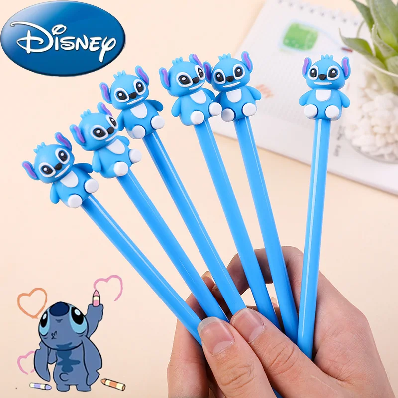 

Disney Stitch Creative Silicone Neutral Pen Stitch Doll Writing Signature Pen Creative Stitch Shaped Student 0.5Water-based Pen