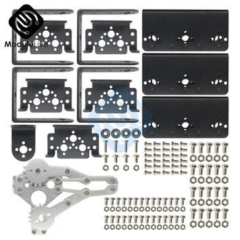 1Set Robot in alluminio 6 DOF Arm meccanico braccio robotico morsetto Claw Mount Kit senza servi per Arduino parti di Robot fai da te