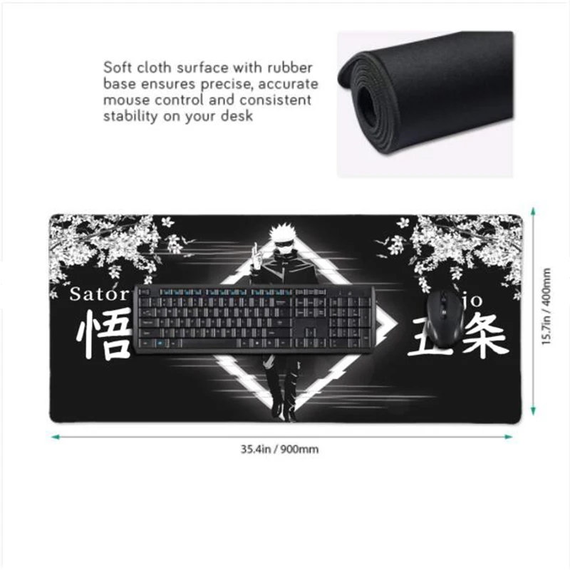 Jujutsu Kaisen Mousepad Tapis De Souris ǻ  ׼   콺 е Anime Mausepad Ű Ʈ Deskmat