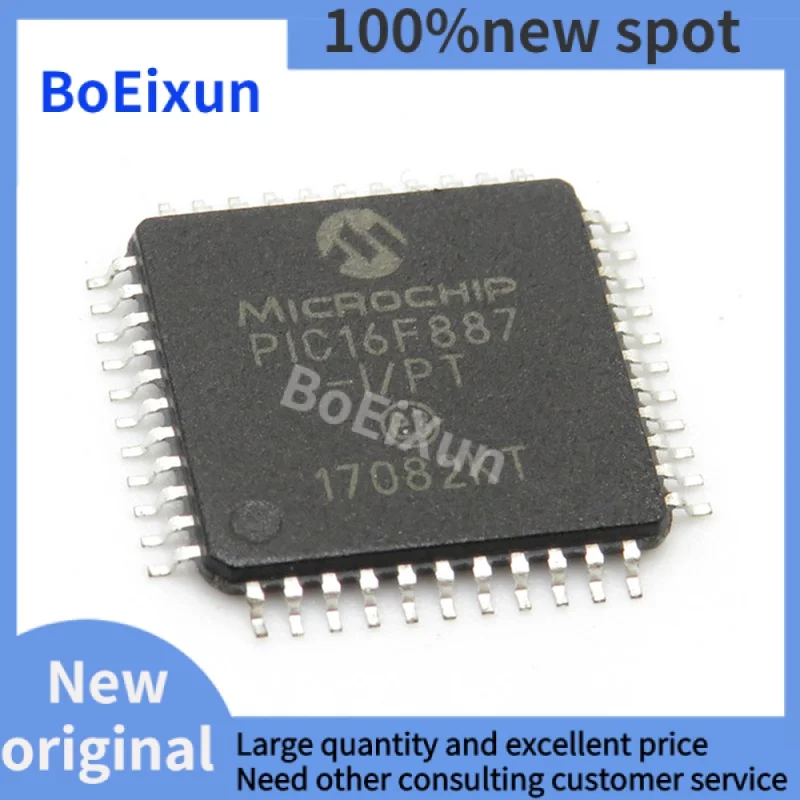 

1-100 PCS PIC16F887-I/PT Package TQFP44 PIC16F887 Microprocessor Chip Full