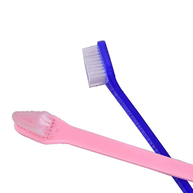Description Picture 4 of item2PC Super Soft Pet Finger Toothbrush Dog Brush Bad Breath Tartar Teeth Tool Dog Cat Cleaning Supplies