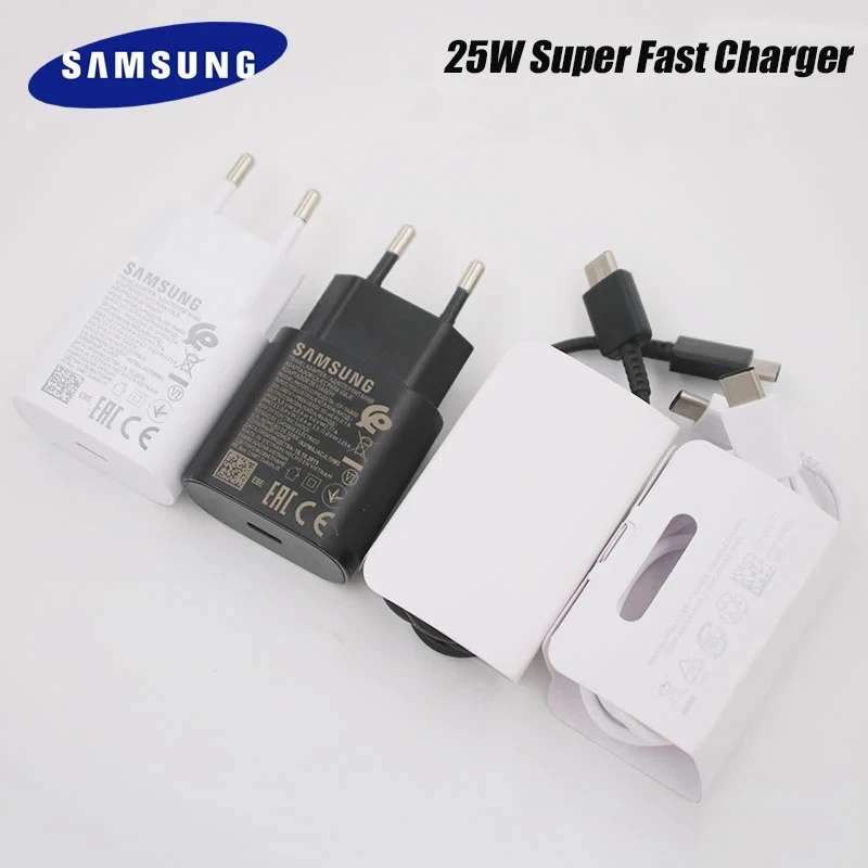 25W Super Fast Charger with EU Power Adapter and Type C PD Cable