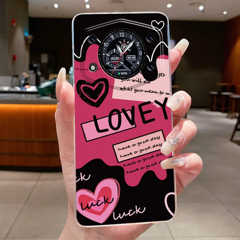 Stylish Transparent Silicone Shockproof Butterfly Design Soft Phone Case