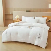 Couette en fibre de soja et coton brut, simple ou double, épaisse, pour dortoir étudiant, toutes saisons (hiver, printemps, automne, été) 3
