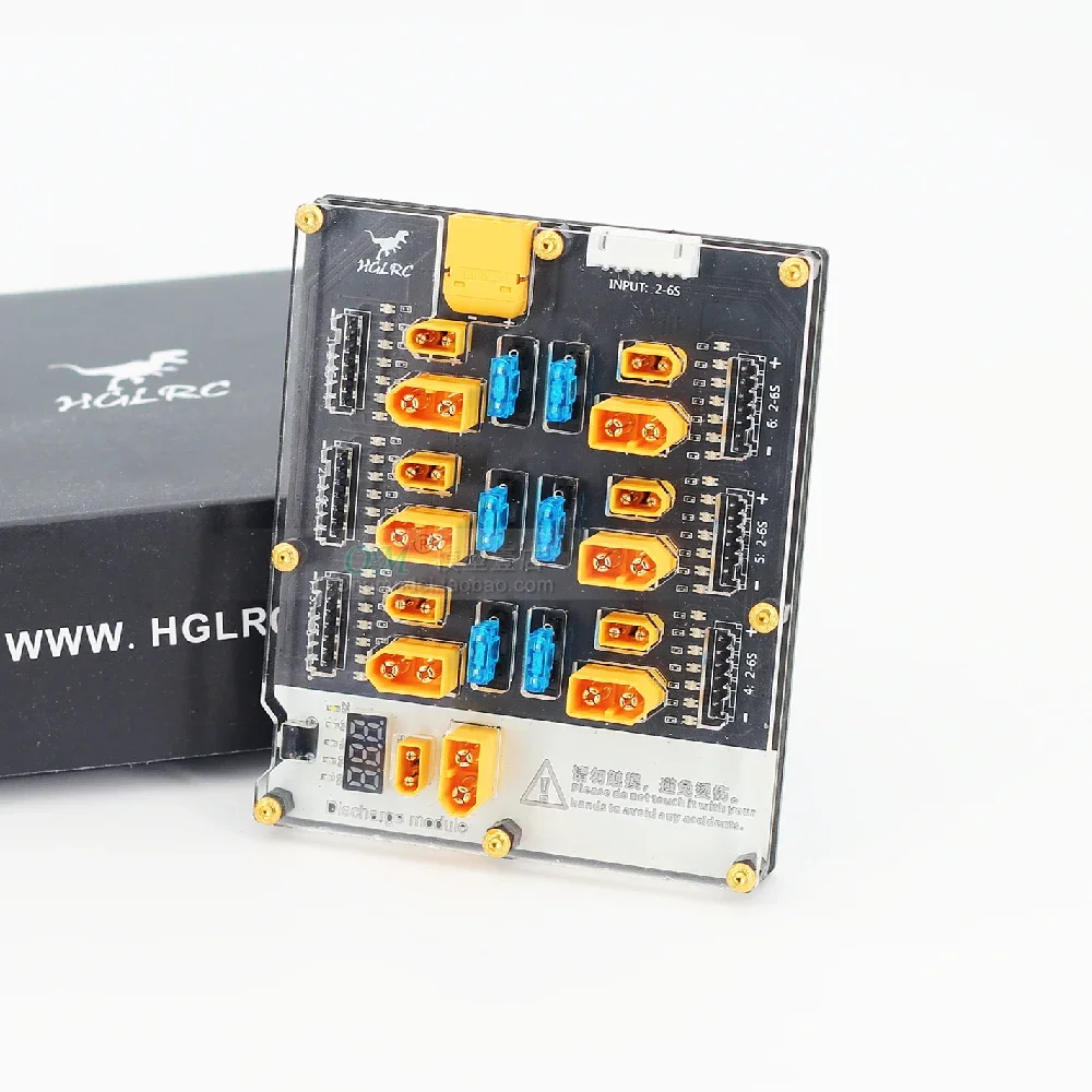 

HGLRC Thor Pro 6-портовое зарядное устройство LIPO 40A XT60 XT30 Разъем 2-6S LIPO разрядник для IMAX B6 ISDT Q6 Nano HOTA D6 Pro P6